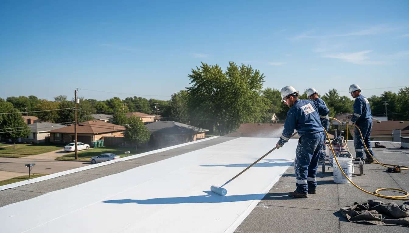 Commercial roof coating in Blevins, AR near me